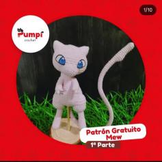 Patrón de Amigurumi: Mew de Pokémon, Parte 1