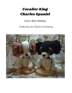Patrón de Amigurumi: Perros Cavalier King Charles Spaniel