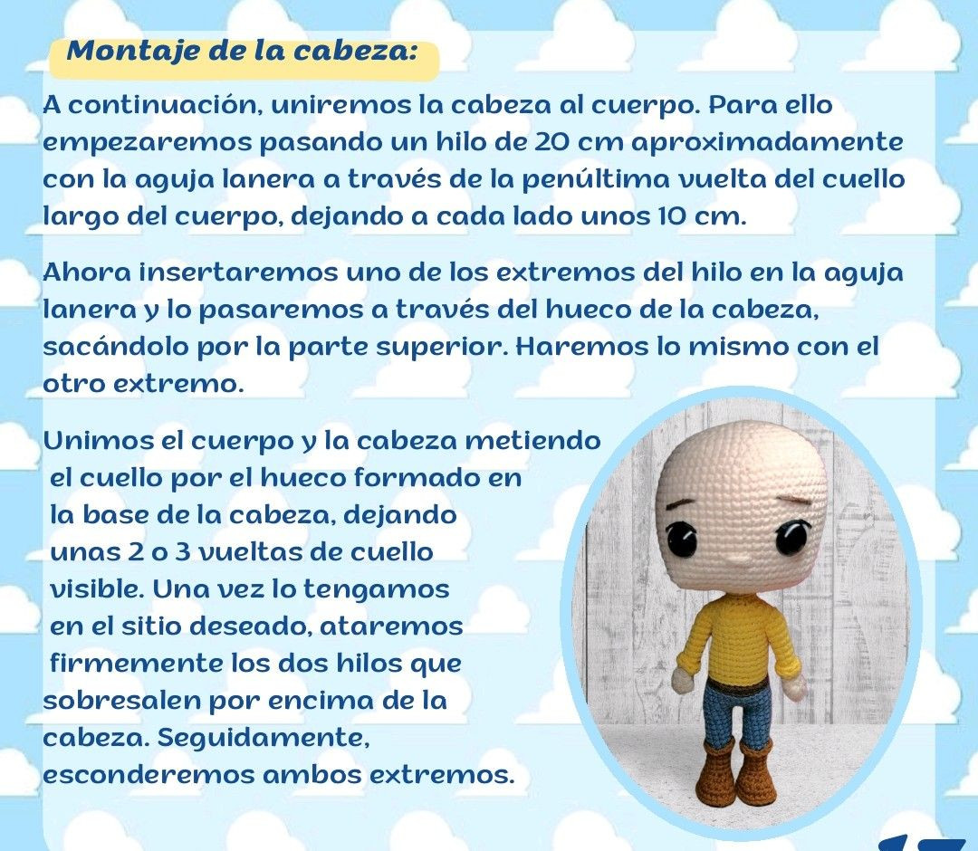 Patrón de Amigurumi: Policía de 18 cm con Instrucciones Detalladas