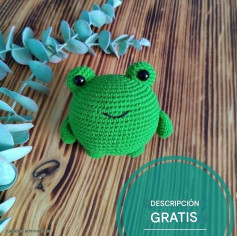 Patrón de Amigurumi: Rana Verde Hecha a Mano