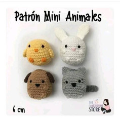 Patrón de Amigurumis: Crea Adorables Mini Animales de 6 cm