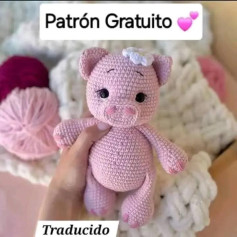 Patrón de cerdito amigurumi adorable y fácil de seguir, completamente gratis.