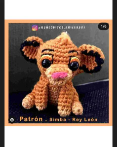 Patrón de crochet: Crea tu propio Simba de El Rey León