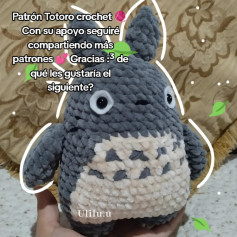Patrón de crochet de Totoro para tus proyectos creativos