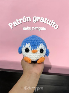 Patrón de crochet gratis: Cómo hacer un pingüino bebé adorable