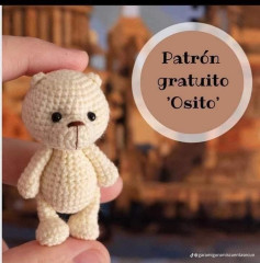 Patrón de crochet gratuito para hacer un adorable osito amigurumi.