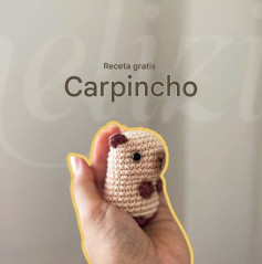 Patrón de crochet gratuito para hacer un carpincho adorable
