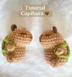 Patrón de crochet para crear un capibara adorable