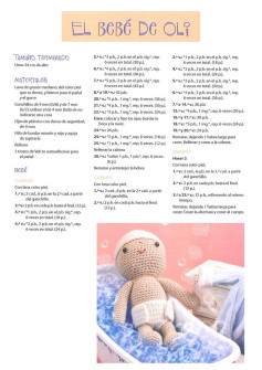 Patrón de Crochet para Crear un Muñeco de Bebé Amigurumi