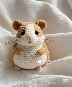 Patrón de Crochet para un Hámster Adorable y Realista