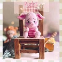 Patrón de ganchillo para crear un adorable cerdito amigurumi.