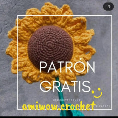 Patrón de Girasol a Crochet: Descarga Gratis y Crea el Tuyo