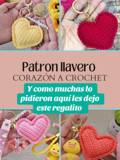 Patrón de llavero de corazón a crochet: crea tus propios regalos únicos