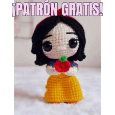 Patrón de muñeca de amigurumi inspirado en princesa, descarga ahora.