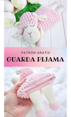Patrón de Oveja Amigurumi: Guarda Pijama Tierno y Funcional