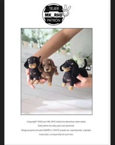 Patrón de Perros Tejidos a Crochet para Crear Tiernos Juguetes