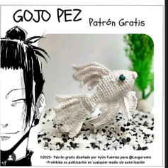 Patrón de pez de crochet realista y detallado para crear en casa