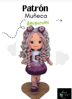Patrón detallado para crear una muñeca Amigurumi encantadora