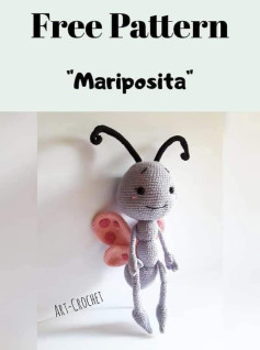 Patrón Gratis de Amigurumi: Mariposa Encantadora para Tejer