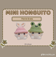 Patrón Gratis de Mini Honguito con Sombreros Adorables