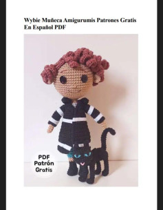 Patrón Gratis de Muñeca Amigurumi con Gato en PDF Español