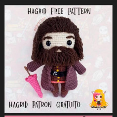 Patrón Gratis de Muñeco de Ganchillo Inspirado en Hagrid