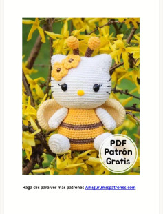 Patrón gratuito de amigurumi abeja adorable para tejedores creativos