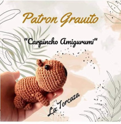 Patrón gratuito de amigurumi capibara para crochet