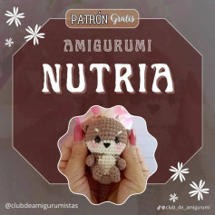 Patrón gratuito de amigurumi nutria para tejedores apasionados