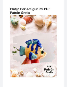 Patrón Gratuito de Amigurumi Pez de Colores para Descargar