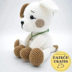 Patrón gratuito para tejer un adorable perrito de amigurumi