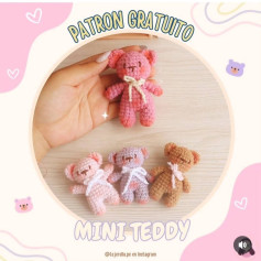 Patrón para tejer adorables ositos de crochet paso a paso