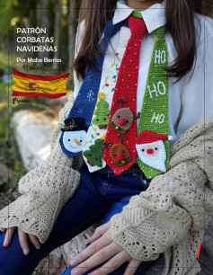 Patrones de Corbatas Navideñas a Crochet para Fiestas Alegres