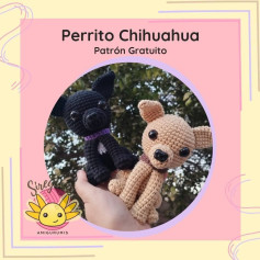 Perrito Chihuahua: Crea tus propios amigurumis con este patrón gratuito