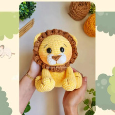 plaintext Amigurumi de Leão Fofo: Guia Completo para Crochê Iniciante