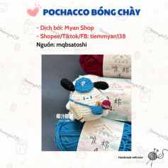 pochacco bóng chày móc len