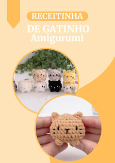 Receita Amigurumi: Crie Gatinhos Fofos com Este Gráfico de Crochê