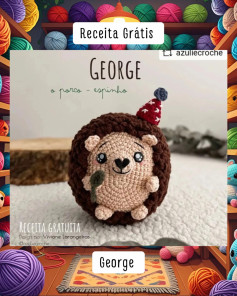 Receita de Amigurumi: Crie seu Porco-Espinho George com Este Gráfico