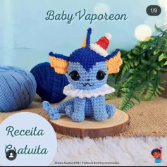 Receita de Amigurumi: Faça Seu Próprio Baby Vaporeon!