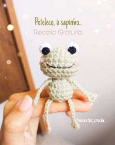 Receita de Amigurumi: Sapo Peteleco para Iniciantes