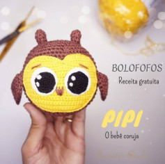 Receita de Coruja de Crochê: Gráfico Amigurumi Dễ Thương