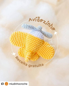 Receita de Crochê Grátis: Aviãozinho Amigurumi para Iniciantes