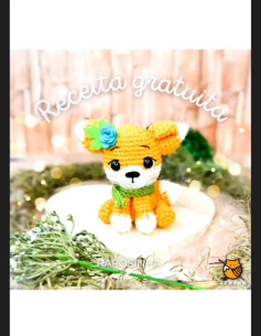 Receita Gratuita de Amigurumi: Raposinha Charmosa com Cachecol