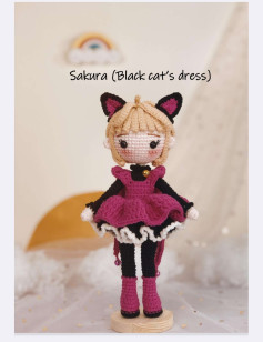 sakura (black cats dress)