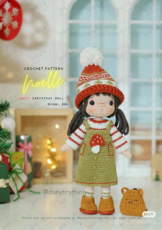 Sweet Christmas Doll Crochet Pattern: Noelle