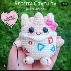 Togepi Brilhante: Receita de Amigurumi Grátis e Fofa