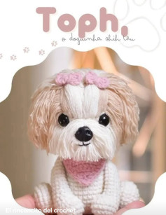Toph, o Doguinho Shih Tzu em Crochê: Gráfico Detalhado e Criativo