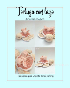 Tortuga de Amigurumi con Lazo: Patrón de Móc Lên Detallado
