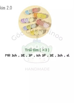 trái tim, kẹp tóc, cá hề, heo