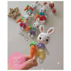 آموزش عروسک خرگوش با قلاب‌بافی برای مبتدیان